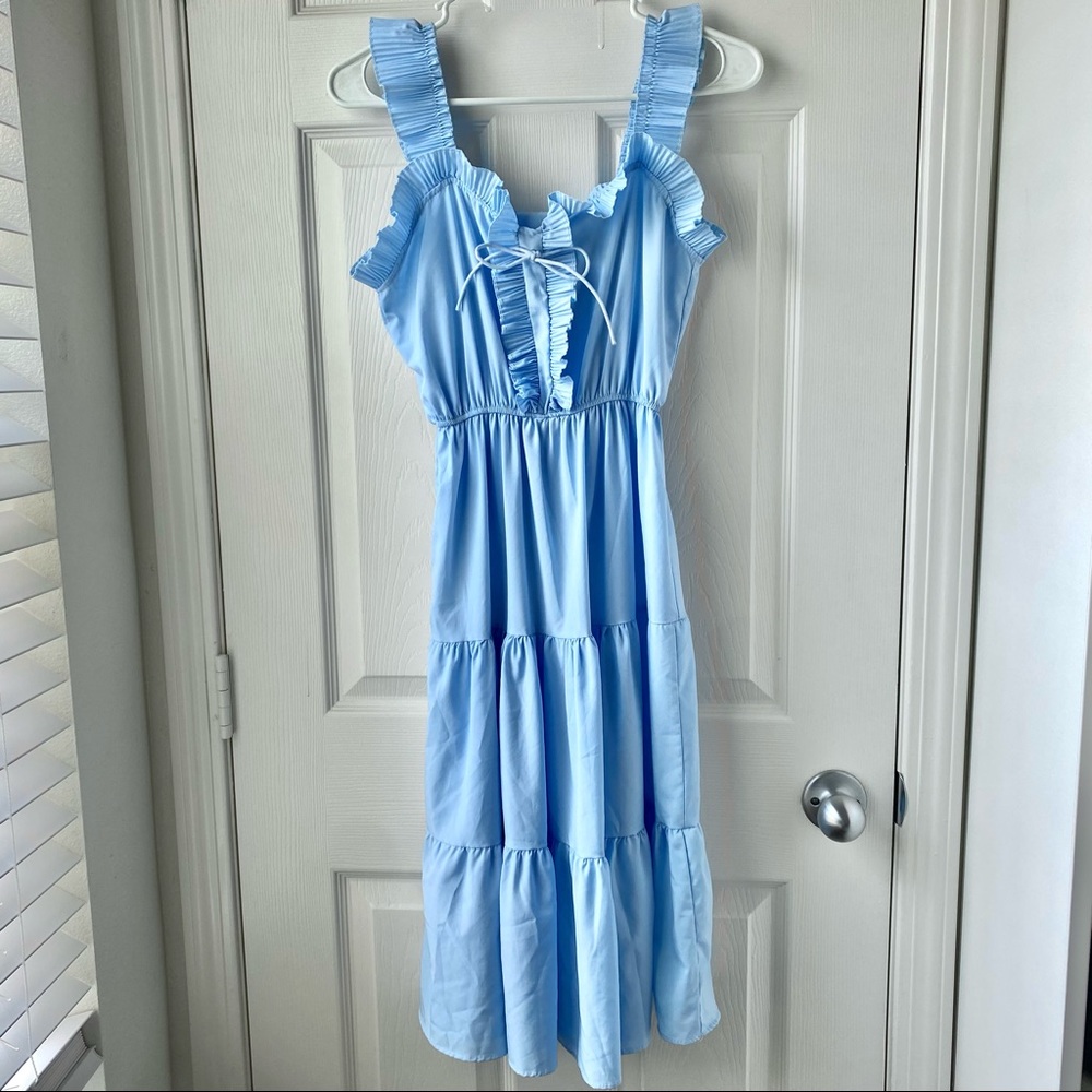 Blue Midi Sun Dress - Picture 8 of 8
